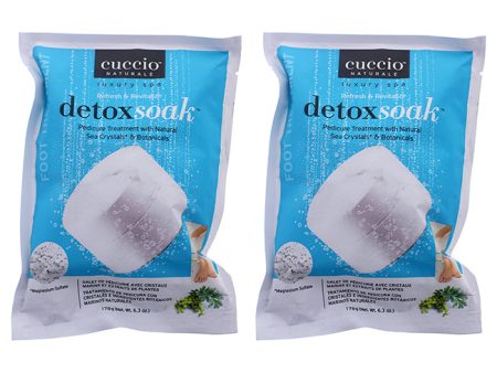 Cuccio DetoxSoak Pedicure Treatment by Cuccio for Women - 6.3 oz Nail Treatment - Pack of 2 on Sale