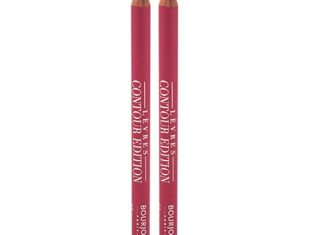 Bourjois Contour Edition Lip Liner - 03 Alerte Rose by Bourjois for Women - 0.04 oz Lip Liner - Pack of 2 For Cheap