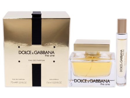 Dolce and Gabbana The One by Dolce and Gabbana for Women - 2 Pc Gift Set 2.5oz EDP Spray, 0.25oz EDP Rollerball Online Sale