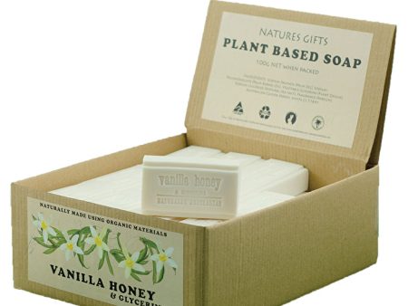 Clover Fields Natures Gifts Plant Based Soap Vanilla Honey & Glycerine 100g x36 Display Online