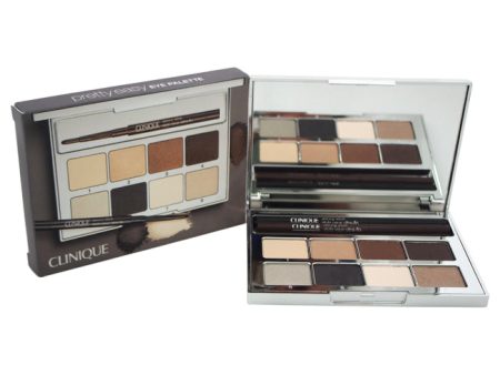 Clinique Pretty Easy Eye Palette by Clinique for Women - 1 Pc Palette 8 x 0.40oz AA French Vanilla, Light Shade From Like Mink Duo, Dark Shade From Like Mink Duo, Jute Brown Shade From Wear Everywhere Nudes Octet, Light Shade From Nightcap Duo, Peppercorn Hot on Sale