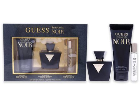 Guess Guess Seductive Noir by Guess for Women - 3 Pc Gift Set 2.5oz EDT Spray, 15ml EDT Spray, 6.7oz Body Lotion on Sale