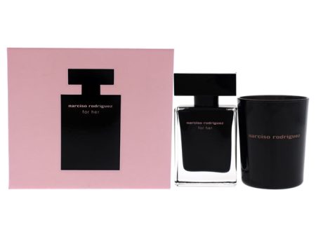 Narciso Rodriguez Narciso Rodriguez by Narciso Rodriguez for Women - 2 Pc Gift Set 1.0oz EDT Spray, 2.8oz Scented Candle Fashion