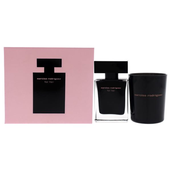 Narciso Rodriguez Narciso Rodriguez by Narciso Rodriguez for Women - 2 Pc Gift Set 1.0oz EDT Spray, 2.8oz Scented Candle Fashion