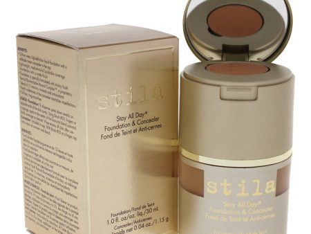 Stila Stay All Day Foundation and Concealer - 12 Caramel by Stila for Women - 1 oz Makeup Supply