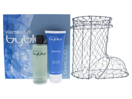 Byblos Elementi Di Ghiaccio by Byblos for Women - 3 Pc Gift Set 4.0oz EDT Spray, 3.4oz Body Lotion, Gift Basket Online