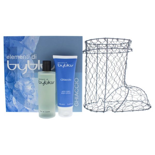 Byblos Elementi Di Ghiaccio by Byblos for Women - 3 Pc Gift Set 4.0oz EDT Spray, 3.4oz Body Lotion, Gift Basket Online