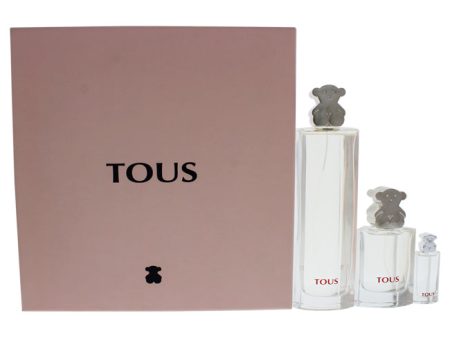 Tous Tous Silver by Tous for Women - 3 Pc Gift Set 3oz EDT Spray, 1oz EDT Spray, 0.15oz EDT Splash Hot on Sale