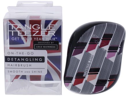 Tangle Teezer Compact Styler Detangling Hairbrush - Lulu Guinness Lip Print by Tangle Teezer for Unisex - 1 Pc Hair Brush Cheap