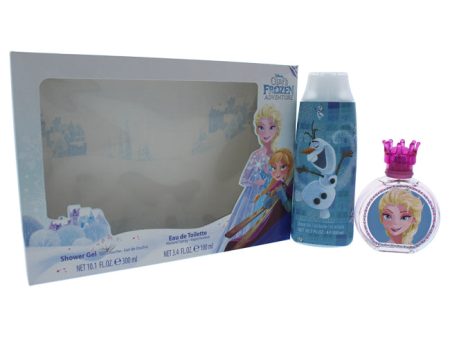 Disney Olafs Frozen Adventure by Disney for Kids - 2 Pc Gift Set 3.4oz EDT Spray, 10.1oz Shower Gel Cheap