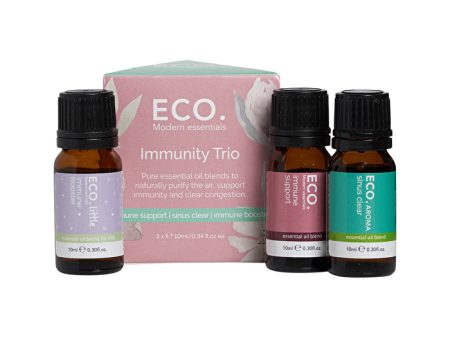 Eco Modern Essentials Aroma Essential Oil Blend Trio Immunity 10ml x 3 Pack Supply