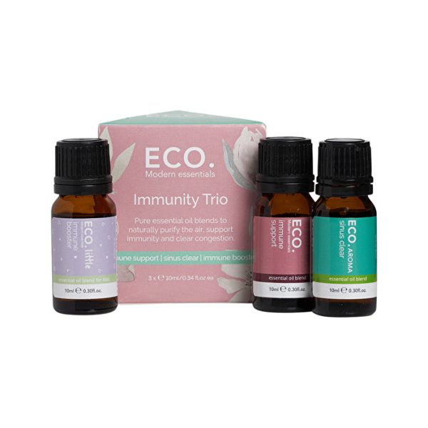 Eco Modern Essentials Aroma Essential Oil Blend Trio Immunity 10ml x 3 Pack Supply