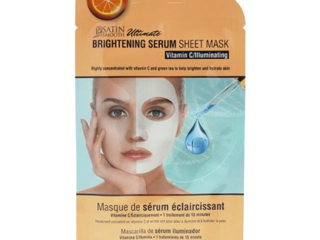 Satin Smooth Brightening Serum Sheet Mask by Satin Smooth for Unisex - 0.84 oz Mask Hot on Sale