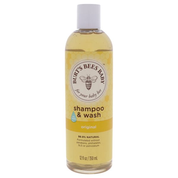 Burts Bees Baby Bee Shampoo and Wash Original by Burts Bees for Kids - 12 oz Shampoo and Body Wash Fashion