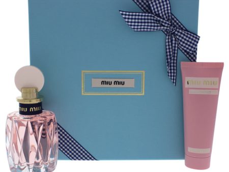 Miu Miu Miu Miu LEau Rosee by Miu Miu for Women - 2 Pc Gift Set 3.4 oz EDT Spray, 2.5oz Hand Cream For Cheap