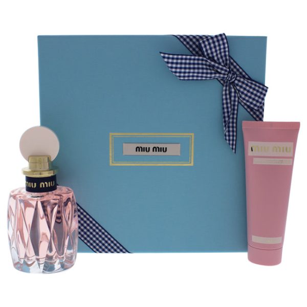 Miu Miu Miu Miu LEau Rosee by Miu Miu for Women - 2 Pc Gift Set 3.4 oz EDT Spray, 2.5oz Hand Cream For Cheap