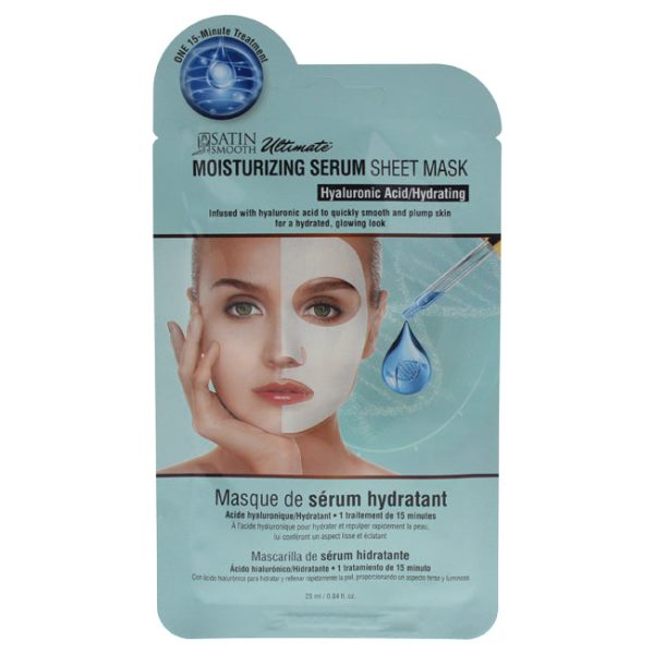 Satin Smooth Moisturizing Serum Sheet Mask by Satin Smooth for Unisex - 0.84 oz Mask For Cheap