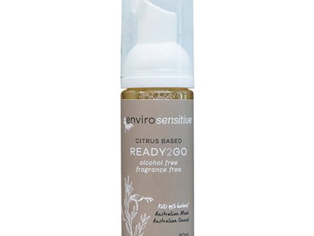 Envirocare EnviroSensitive Citrus Based Ready2Go Alcohol Free Foaming Hand Sanitiser Fragrance Free 50ml Sale