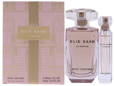 Elie Saab Elie Saab Le Parfum Rose Couture by Elie Saab for Women - 2 Pc Gift Set 3oz EDT Spray, 0.33oz EDT Spray For Cheap