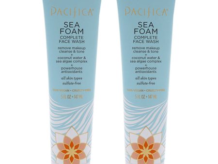 Pacifica Sea Foam Complete Face Wash by Pacifica for Unisex - 5 oz Cleanser - Pack of 2 Online