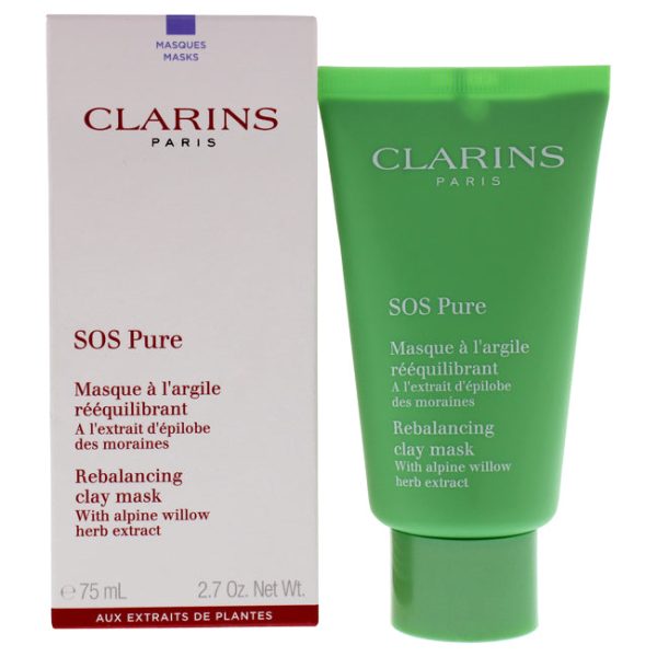 Clarins SOS Pure Rebalancing Clay Mask by Clarins for Women - 2.3 oz Mask Sale