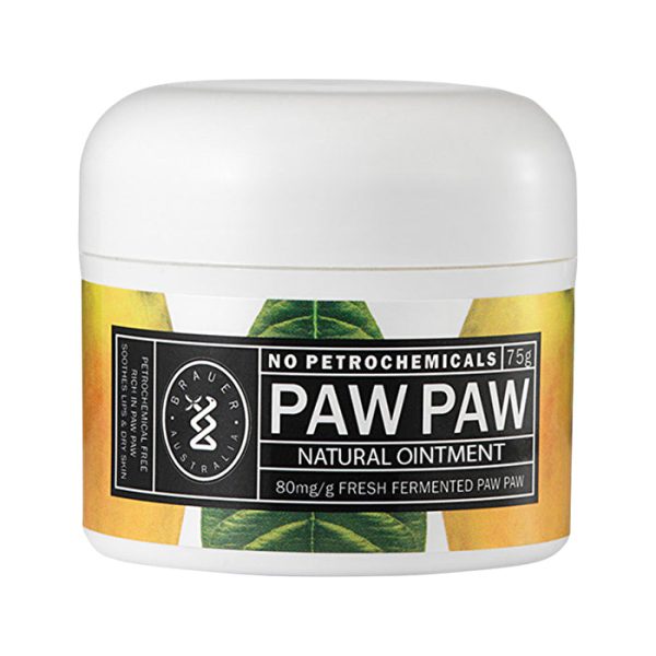 Brauer Paw Paw Natural Ointment (80mg g fresh fermented paw paw) Tub 75g Fashion