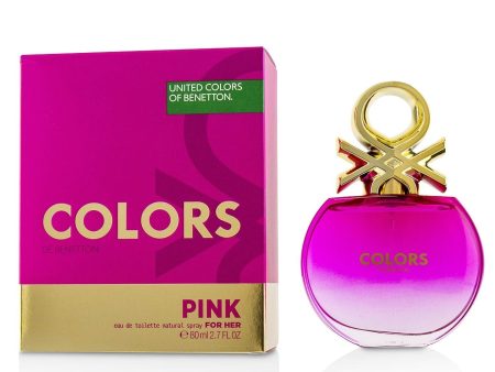 Benetton Colors Pink Eau De Toilette Spray  80ml 2.7oz Supply