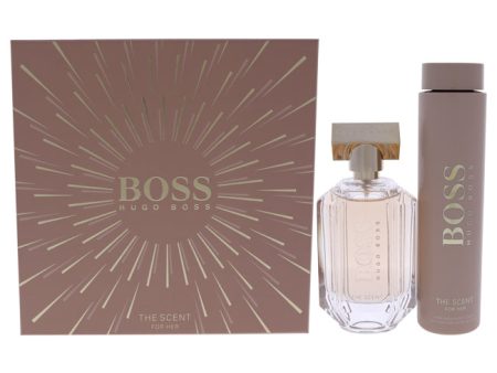 Hugo Boss Boss The Scent by Hugo Boss for Women - 2 Pc Gift Set 3.4oz EDP Spray, 6.7oz Body Lotion For Cheap