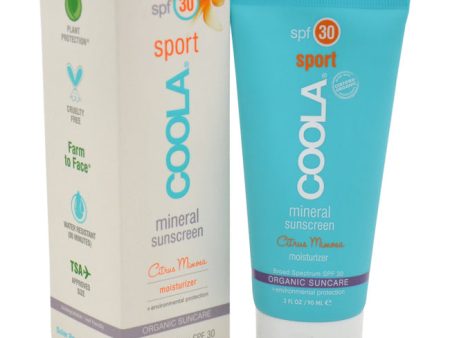 Coola Mineral Sport Sunscreen Moisturizer SPF 30 - Citrus Mimosa by Coola for Unisex - 3 oz Sunscreen For Discount