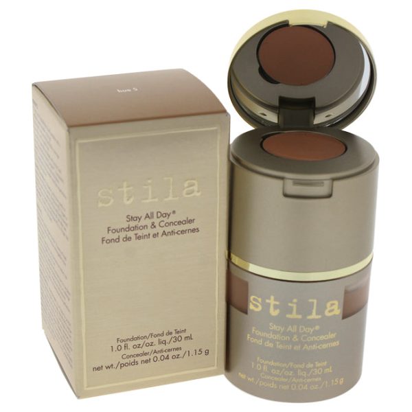 Stila Stay All Day Foundation & Concealer - # 5 Hue by Stila for Women - 1 oz Makeup Fashion