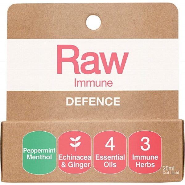 Amazonia Raw Immune Defence Peppermint Menthol Spray 20ml Hot on Sale