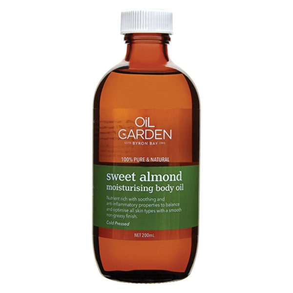 Oil Garden Moisturising Body Oil Sweet Almond 200ml Supply