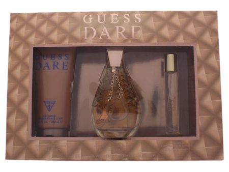 Guess Guess Dare by Guess for Women - 3 Pc Gift Set 3.4oz EDT Spray, 0.5oz EDT Spray, 6.7oz Body Lotion Online Sale