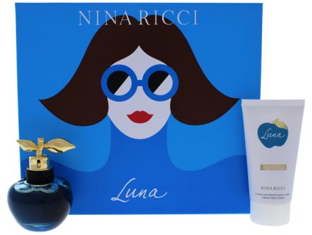 Nina Ricci Luna by Nina Ricci for Women - 2 Pc Gift Set 1.7oz EDT Spray, 2.5oz Creamy Body Lotion Online Sale