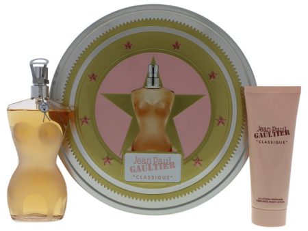 Jean Paul Gaultier Classique by Jean Paul Gaultier for Women - 2 Pc Gift Set 3.4oz EDT Spray, 2.5oz Perfumed Body Lotion Online Hot Sale