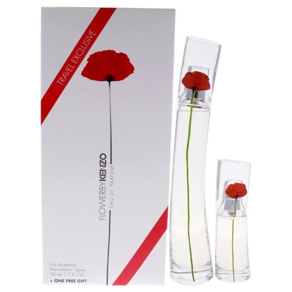 Kenzo Flower by Kenzo for Women - 2 Pc Gift Set 1.7oz EDP Spray, 0.5oz EDP Travel Spray Sale