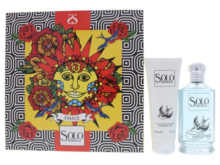 Luciano Soprani Solo Soprani Smile by Luciano Soprani for Women - 2 Pc Gift Set 3.3oz EDT Spray, 3.4oz Shower Gel Online Hot Sale