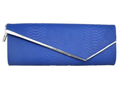 BCBGeneration Jett Asymmetrical Baguette Clutch - Royal Blue by BCBGeneration for Women - 1 Pc Bag Online Sale