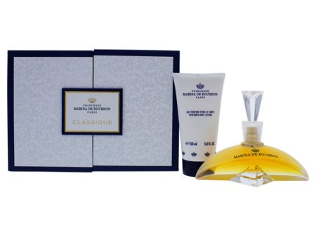 Princesse Marina De Bourbon Classique by Princesse Marina De Bourbon for Women - 2 Pc Gift Set 3.4oz EDP Spray, 5oz Body Lotion For Discount