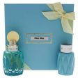 Miu Miu Leau Bleue by Miu Miu for Women - 2 Pc Gift Set 3.4 oz EDP Spray, 3.4oz Body Lotion Hot on Sale