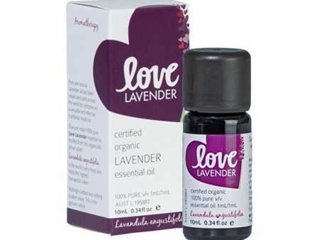 Byron Bay Love Oils Free Spirit Love Lavender Certified Organic 100% Pure Lavender Essential Oil 10ml Supply