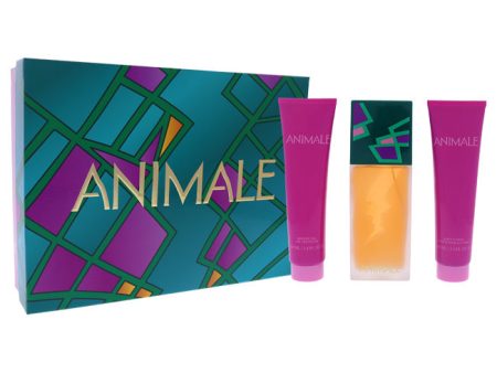 Animale Animale by Animale for Women - 3 Pc Gift Set 3.4oz EDP Spray, 3.4oz Body Lotion, 3.4oz Shower Gel Online