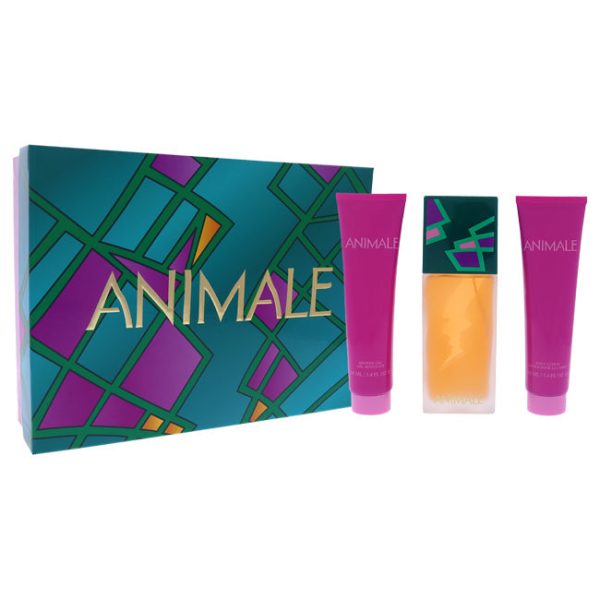 Animale Animale by Animale for Women - 3 Pc Gift Set 3.4oz EDP Spray, 3.4oz Body Lotion, 3.4oz Shower Gel Online