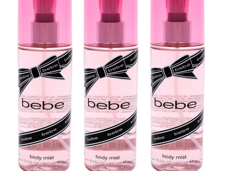 Bebe Bebe Silver by Bebe for Women - 8.4 oz Body Mist - Pack of 3 Online