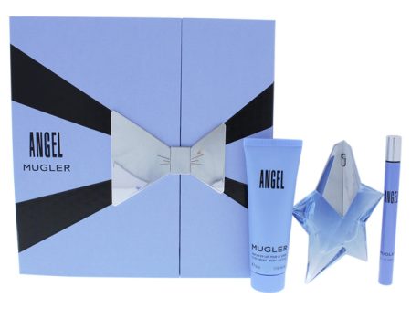 Thierry Mugler Angel by Thierry Mugler for Women - 3 Pc Gift Set 0.80oz EDP Spray, 7ml Purse EDP Spray, 1.7oz Body Lotion Fashion