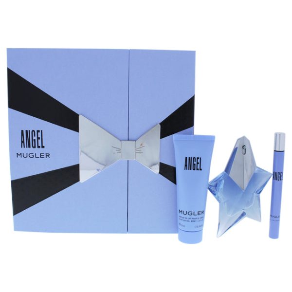 Thierry Mugler Angel by Thierry Mugler for Women - 3 Pc Gift Set 0.80oz EDP Spray, 7ml Purse EDP Spray, 1.7oz Body Lotion Fashion