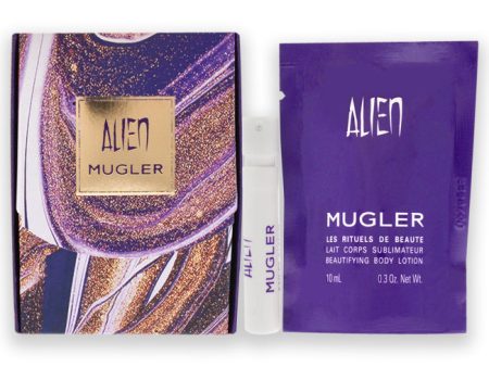 Thierry Mugler Alien by Thierry Mugler for Women - 2 Pc Gift Set 0.04oz EDP Spray, 0.3oz Beautifying Body Lotion on Sale