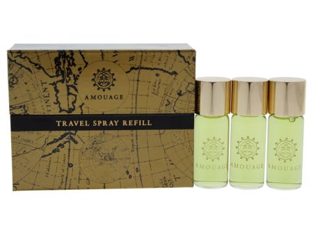 Amouage Memoir Travel Spray by Amouage for Men - 3 Pc Mini Gift Set 3 x 0.33oz EDP Spray (Refill) For Sale