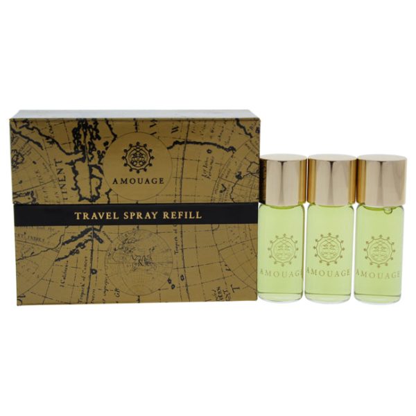 Amouage Memoir Travel Spray by Amouage for Men - 3 Pc Mini Gift Set 3 x 0.33oz EDP Spray (Refill) For Sale