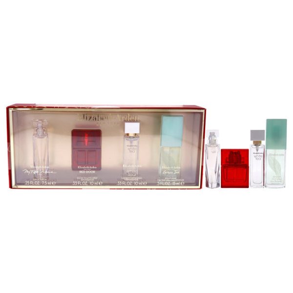 Elizabeth Arden Elizabeth Arden by Elizabeth Arden for Women - 4 Pc Mini Gift Set 0.33oz Red Door EDT Spray, 0.33oz White Tea EDT Spray, 0.25oz My 5th Avenue EDP Spray, 0.5oz Green Tea Scent Spray For Cheap